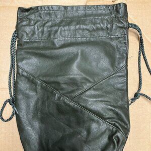 Bianca Black Drawstring Bag